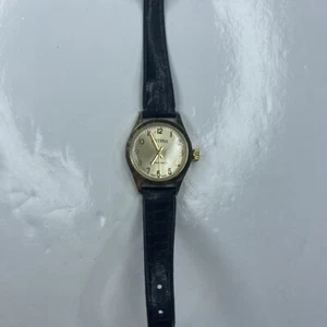 A Futura Gold Black Croc Silicone Hong Kong Retro Vtg Stainless Wind Works - Picture 1 of 6