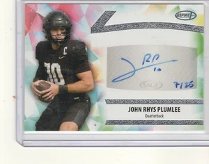 Tarjeta automática de novato John Rhys Plumlee 2024 Sage Aspire radiocontrol # 7/25 - Imagen 1 de 2
