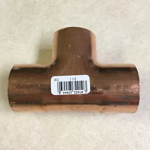 NIBCO 1-1/2 inch x 1-1/2 inch x 1-1/2 inch CxCxC Copper Tee - Picture 1 of 6