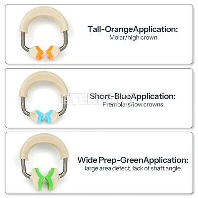 ETERFANT Dental 3D Separator Matrix Bands Rings Matrices Clip Clamp Titanium Fit Garrison