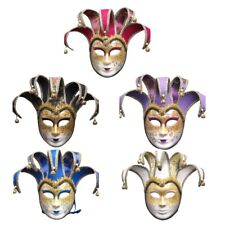 Full Face Venetian Jester Carnival Costume Cosplay Dress Up Accessory