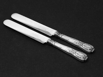 Two TIFFANY & Co OLD FRENCH Silverplate 8-1/4" Knives Pat 1889 - Image 1 of 4