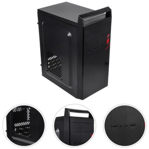 Mini Case Ufficio Portatile Pc Atx Computer Chassis Contenitore Host - Foto 1 di 12