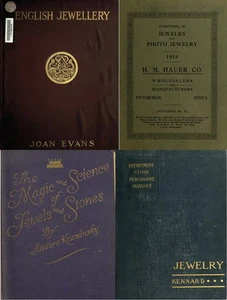 Jewelry Gold Pearls Diamonds Precious Gemstones - 197 Rare Old Books on DVD - Picture 1 of 12