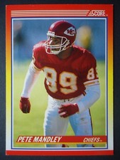 NFL 264 Pete Mandley Kansas City Chiefs Score 1990 (6,4 x 8,9)