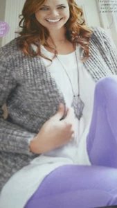 Knitting Pattern Lady's Simple Ribbed Cardigan In Cotton Blend D.K. 32-50in - Picture 1 of 2