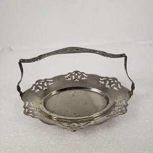 VTG Kleines Serviertablett mit Klappgriff, Foreman Bros, Brooklyn, New York, USA - Bild 1 von 16