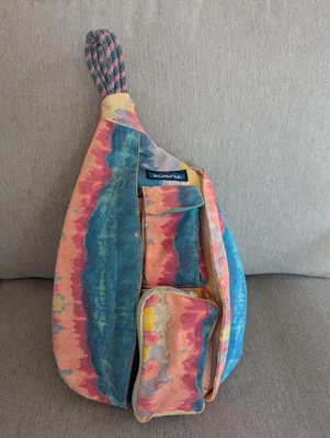 Bolso Bandolera Kavu Cuerda Bandolera Lona Acuarela Cuerda Correa Bolsillos Foto 1 de 4