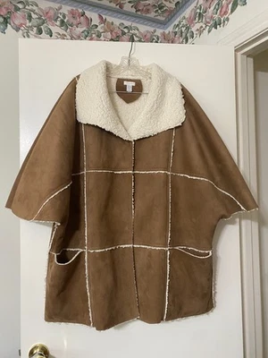 Abrigo Chicos Imitación Serpa Gamuza Piel de Oveja Capa Talla 2/3 L/EXL Foto 1 de 4