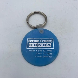 Vintage Schlüsselanhänger Lorain County Honda blau Kunststoff - Bild 1 von 2