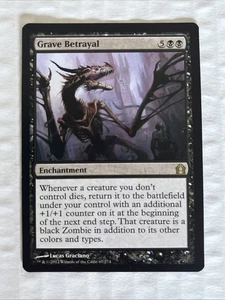 Near Mint, English - 1 x MTG Grave Betrayal Return to Ravnica NM - Picture 1 of 2