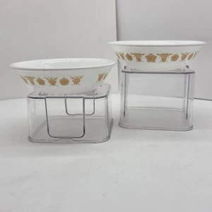2 Vintage Corelle Butterfly Gold Small Dessert Bowls Fruit Berry 5 1/4” Corning - Picture 1 of 3