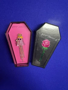 2025 Betsey Johnson Rhinestone Halloween Ghost Fairy Princess Pin Brooch NEW - Picture 1 of 9