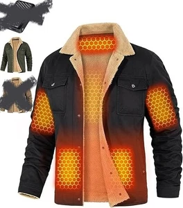 Wulcea Graphene beheizbare Jacke Herren Small, nur schwarz Shell, OHNE Batterie.  Originalverpackt - Bild 1 von 9