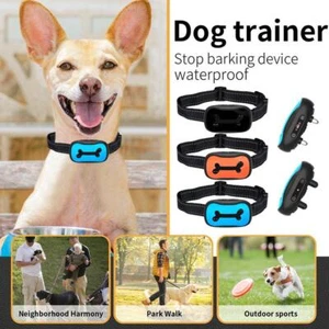 Dog Training Collar Rechargeable Shock PET Waterproof Trainer Stop Barking  K5X8 - Bild 1 von 25