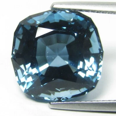 Cojín 15,33 quilates atractivo topacio azul Londres natural 13,7 m corte personalizado gema suelta Foto 1 de 4