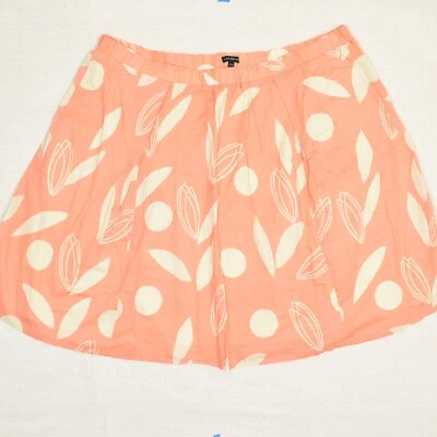 Lane Bryant Mujer Acampanado Hasta la Rodilla Geométrico Algodón Naranja Talla 26/28 Bolsillo Foto 1 de 4