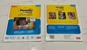 2-Post-it Picture Paper 20 Sheets 8.5x11 Semi Gloss 7.5 ML Thick-40 Sheets Total - Picture 1 of 3