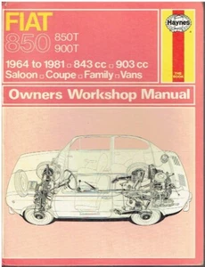 FIAT 850 SALOON , SPORTS COUPE , SPIDER & 850T 900T 1964-81 OWNERS REPAIR MANUAL - Picture 1 of 1