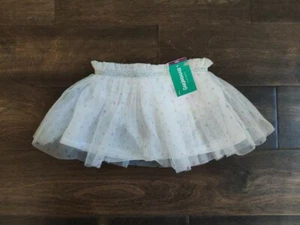 New Garanimals Baby Tutu Skirt 12M Months Multicolored White Rainbow Polkadot  - Picture 1 of 6
