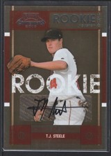 TJ STEELE 2008 PLAYOFF CONTENDERS SEASON TICKET AUTOGRAPH ASTROS ROOKIE SP $15