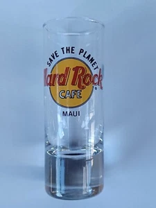 Hard Rock Cafe 4" Shot Glass - Maui Hawaii Save The Planet Ships Free in the USA - Picture 1 of 1