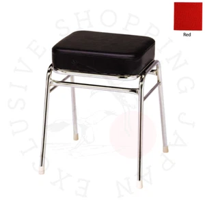 Arcade Game Stool Chair Taito VIWLIX Thick Cushion Type TC1-49M Leather Red New - Picture 1 of 10