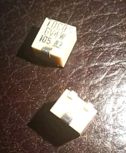 10 ea TOCOS 4mm 12 TURN POTENTIOMETER 1 MEGOHM **NOT CHINESE or UNBRANDED** - Picture 1 of 6