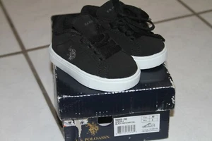 Zapatillas de polo EE. UU. Assn bebé niño pequeño niños o niñas negras talla 4 M EUR 19 - Imagen 1 de 5