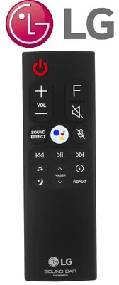 Genuine LG AKB75595321 Sound Bar Remote Control Fits SL10YG SL8YG SL9YG - Image 1 of 2