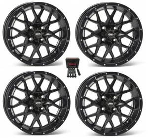 ITP Hurricane UTV Wheels/Rims Matte Black 15" Can-Am Maverick X3 - Picture 1 of 3