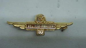 VINTAGE MASSIV 10K GELBGOLD ECLIPSE-PIONIER MITARBEITER SERVICE PIN - Bild 1 von 3