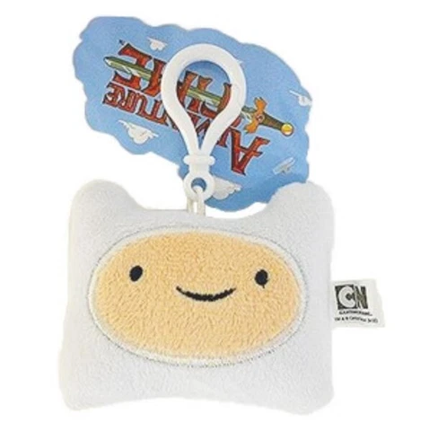Adventure Time Finn Face Plush Keychain Keyclip Zipperpull Cover