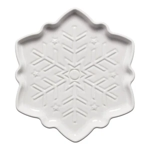 Fiesta® 8" Snowflake Shaped Plate | White - Picture 1 of 2