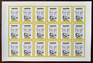 Garbage Pail Kids / GBK Adam Bomb Uncut Printproof w/o Sticker Lines 2019 UNIQUE - Picture 1 of 4