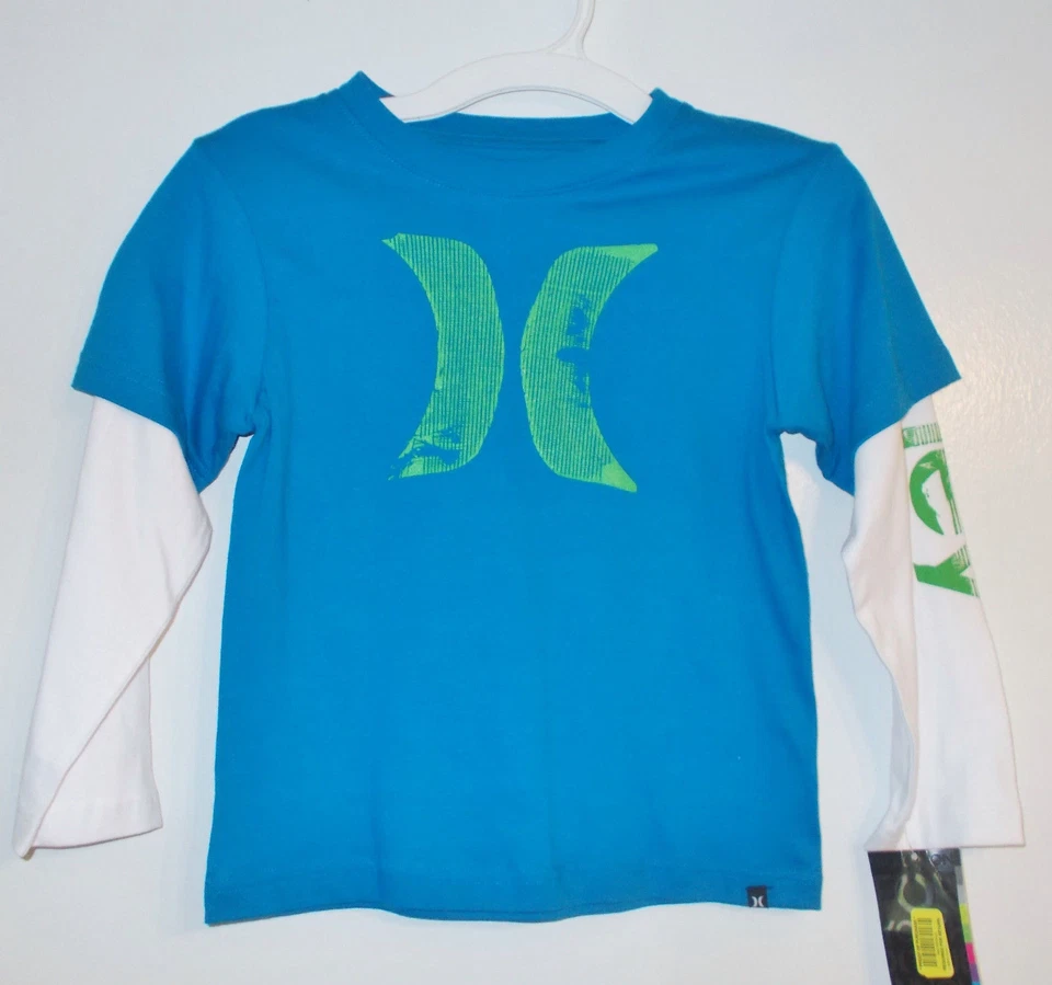 Camiseta Hurley Niños Azul Blanco Manga Larga Talla 12 Meses Nueva Con Etiquetas Foto 1 de 1