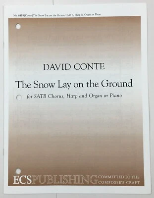 Snow Lay on the Ground SATB coro arpa órgano piano partituras Navidad ECS Foto 1 de 4