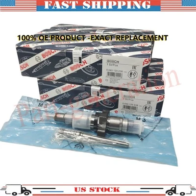 6X Bosch Diesel Fuel Injectors For Dodge Ram 2500 3500 5.9L Cummins 0445120238 - Изображение 1 из 4