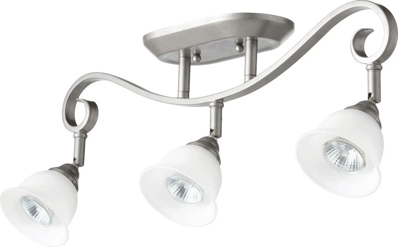Quorum 3853-3-64 Celesta Track Light, 3-Light, 150 Total Watts, Classic Nickel - Image 1 of 1