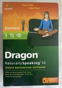Nuance Dragon Naturally Speaking 10 Speech Recognition Software & Mic New sealed - Picture 1 of 2