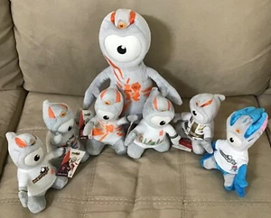 2012 LONDON OLYMPICS WENLOCK/Paralympic Mandeville Mascot Plush - Picture 1 of 15