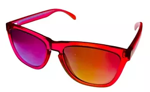 Occhiali da sole donna quadrati rosa trasparente plastica marca Lucky, La Jolla - Foto 1 di 13