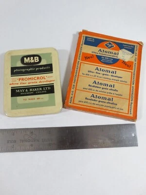 Vintage Darkroom Chemistry / Developers / Unique Tin and Box - Image 1 of 4