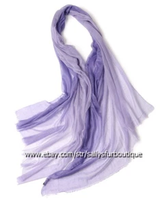 Sallys Pure Mongolian Cashmere 300s Wrap Shawl Ring Scarf Thin Soft 230 * 100 cm - Picture 1 of 131