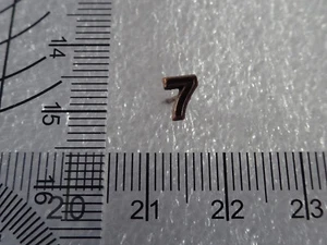 Originale US Medal medaglia nastro edizione: 3/16" Bronze Medal Numerals "7" - Foto 1 di 1