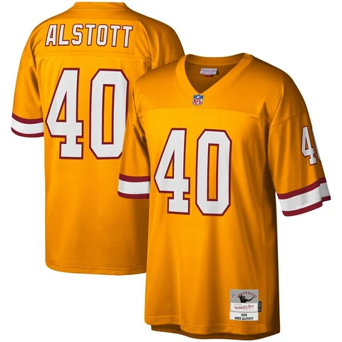 Tampa Bay Buccaneers Mike Alstott #40 Mitchell & Ness 2002 NFL Legacy Jersey Cover