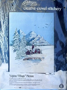 Alpine Village 1974 Paragon 0912 Crewel Stitchery Kit 18 X 24" Georgia Ball New - Picture 1 of 8