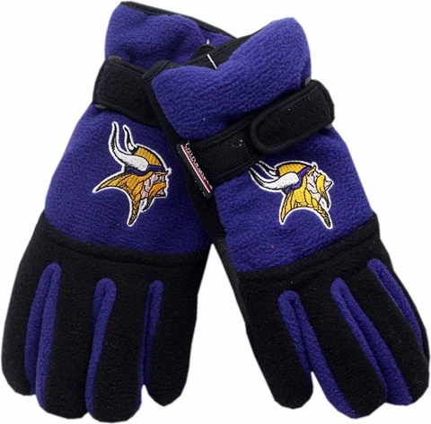 Minnesota Vikings Youth Winter Gloves Thinsulate Logo Block 12279 Cover