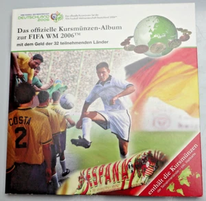 L'ALBUM UFFICIALE MONETE CORSO PER I MONDIALI FIFA 2006, 31 monete, FOLDER, OTTIMO! S47 - Foto 1 di 3