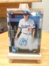 2016 Corey Seager Bowman Chrome Rookie Auto Refractor Card #d/499